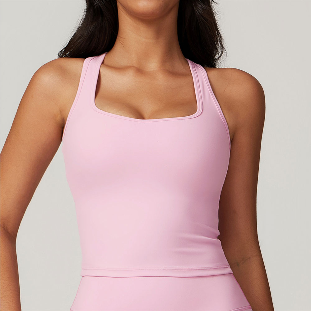 Yoga Fitness Stretching - 女性スポーツブラ高強度トップ女性タイトな弾性ジムスポーツヨガブラジャークロップトップヨガ服ストレッチ女性スポーツ下着