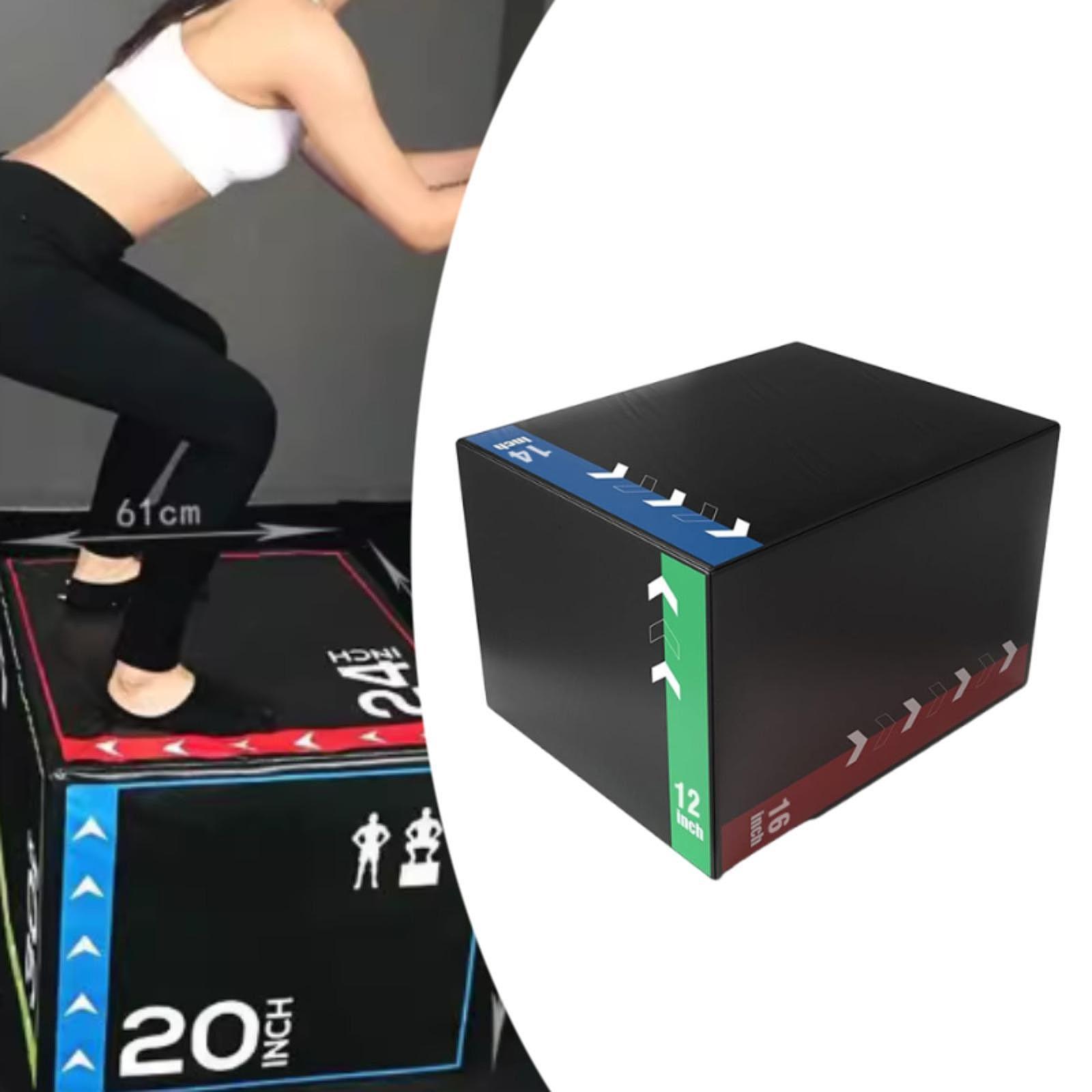 Plyo Jump Box - プライオメトリックジャンプボックス、ヘビーデューティー多用途ステップアップボックス、ワークアウトジム、ホームエクササイズ、コンディショニング、筋力トレーニング用プライオボックス