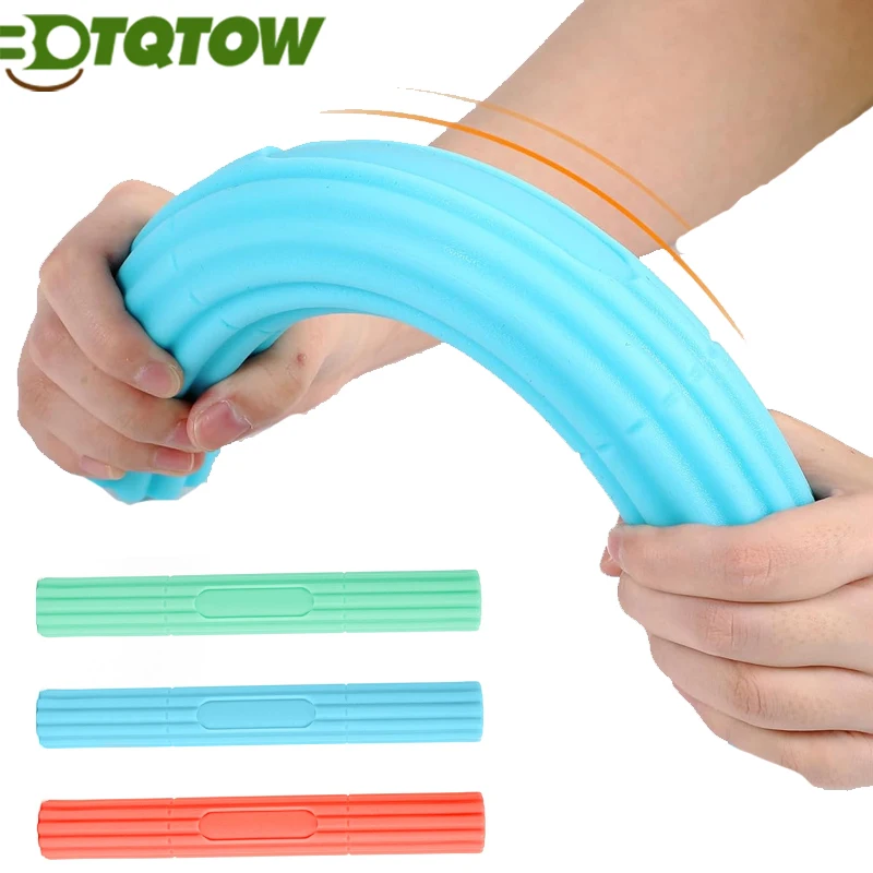 Grip Strengthener Hand - 曲げ療法バー強化剤、ゴルファーのためのテニス肘理学療法バー肘手首と前腕の痛みの緩和、1個