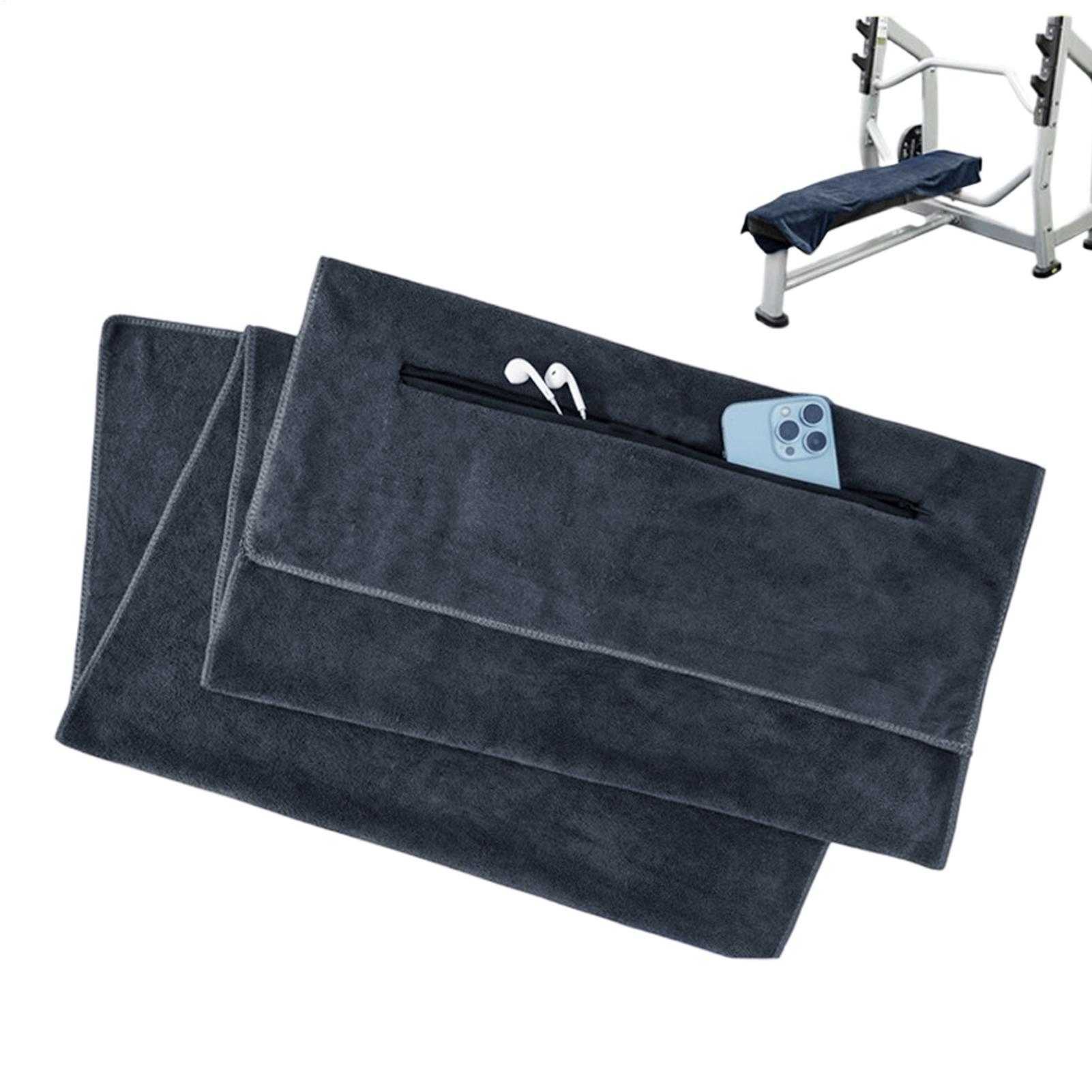 Gym Floor Mats - 高性能ジムタオル マイクロファイバー 超吸水速乾 ヨガ、テニス、フィットネストレーニング、マット＆ベンチカバー用