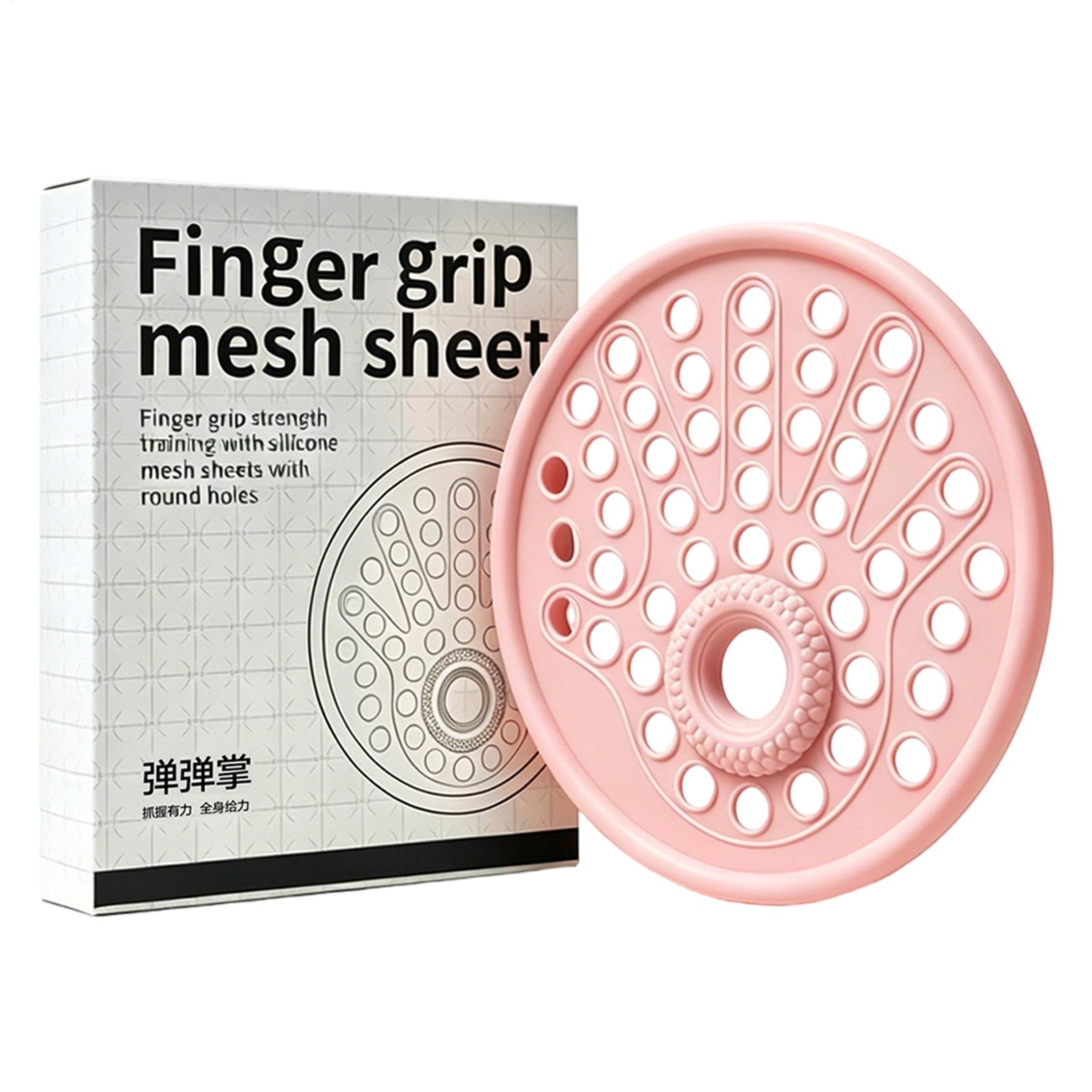 Grip Strengthener Hand - フィンガーエクササイザー＆ハンドストレングスナー シリコングリップトレーナー マルチホールフィンガーグリップメッシュシート付き ハンドワークアウト アームジム ホーム用