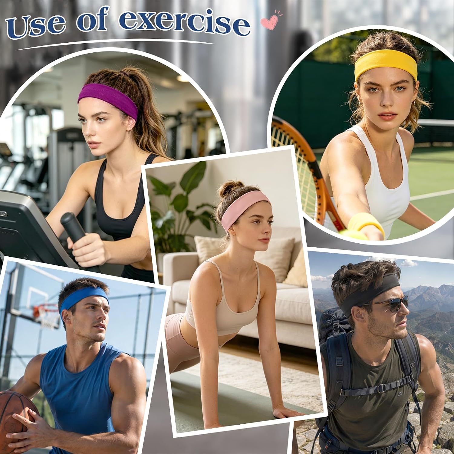 30個入り 無地ヘッドバンド 女性用 吸汗性ヘアバンド ソフ - Stretch Strap Yoga のレビューと価格