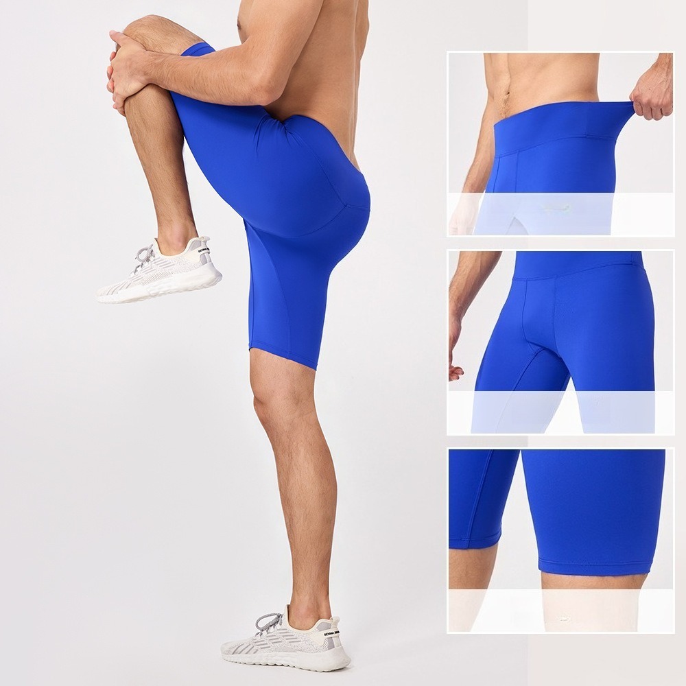 男性用 5 インチ コンプレッション ヨガ ショーツ 通気性 - Yoga Fitness Stretching のレビューと価格