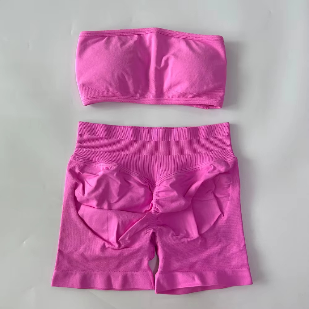 ヨガ女性用2ピースセット バンドゥインパクトバックレススポー - Yoga Fitness Outfit のレビューと価格