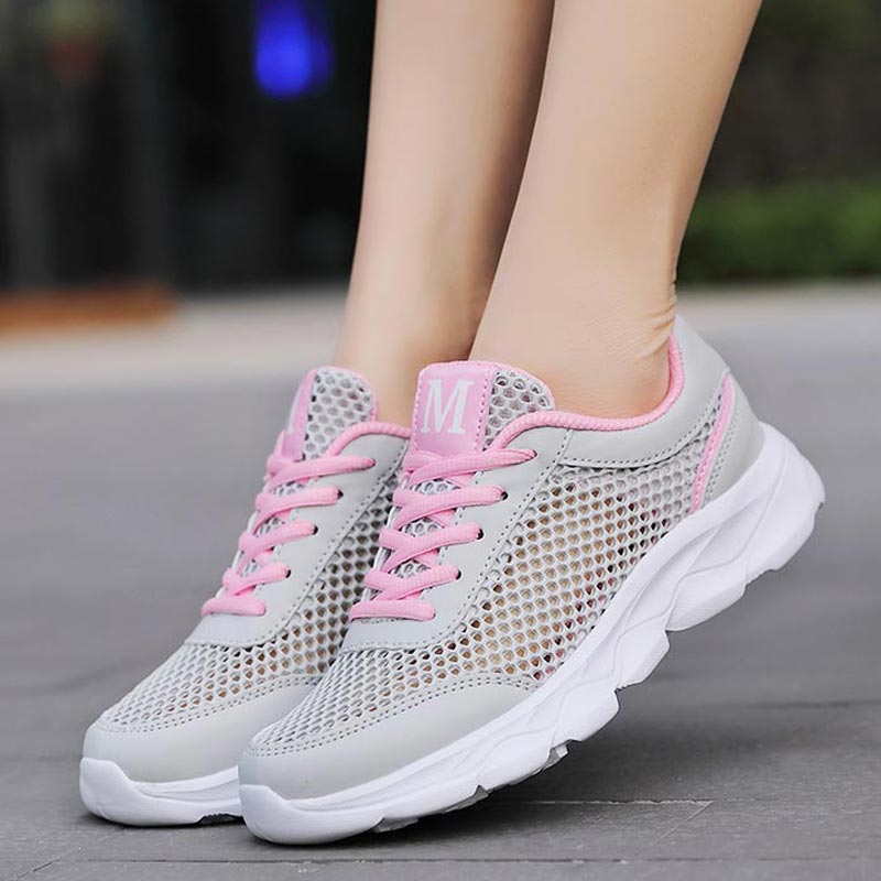 女性用通気性メッシュスニーカー,軽量ランニングシューズ,ベー - Yoga Fitness Name Ideas のレビューと価格