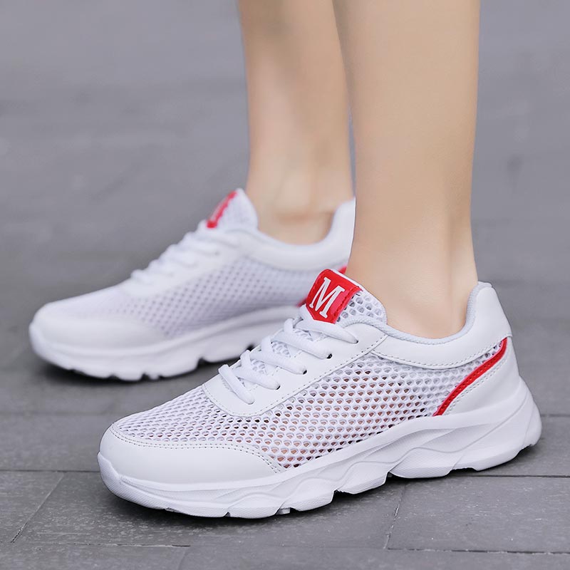 女性用通気性メッシュスニーカー,軽量ランニングシューズ,ベー - Yoga Fitness Name Ideas のレビューと価格