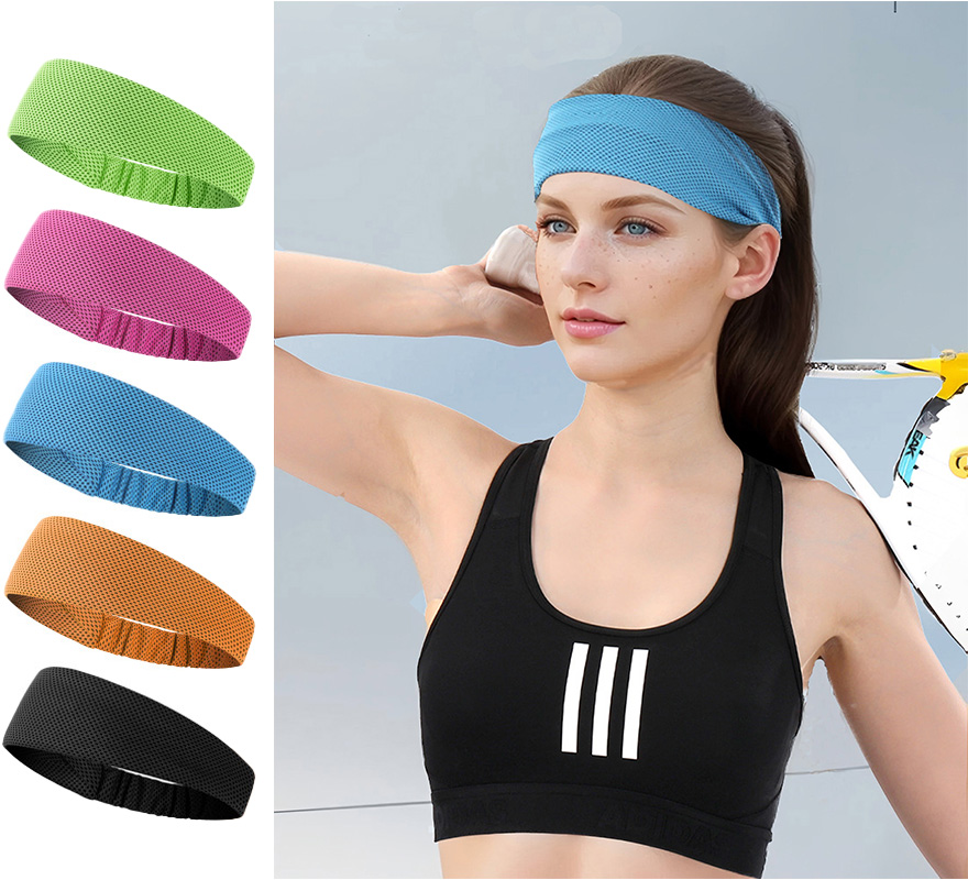 冷却スポーツヘッドバンド女性男性用弾性滑り止め汗止めバンド吸 - Stretch Strap Yoga のレビューと価格