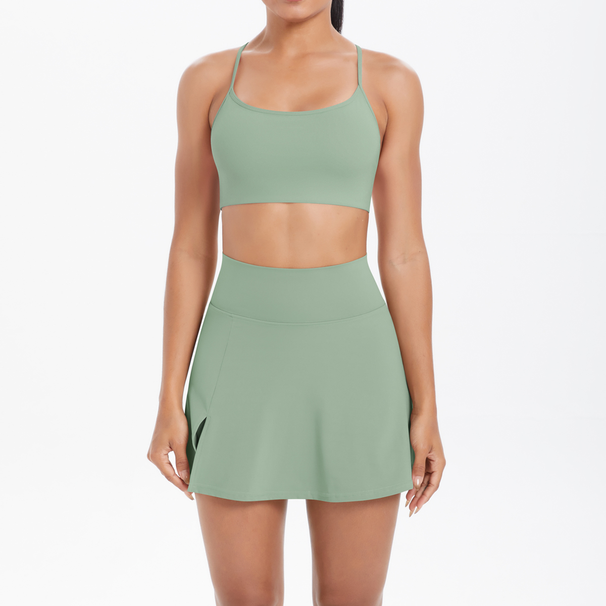 2ピース スポーツウェア ヨガセット ジムウェア レディース - Yoga Fitness Outfit のレビューと価格