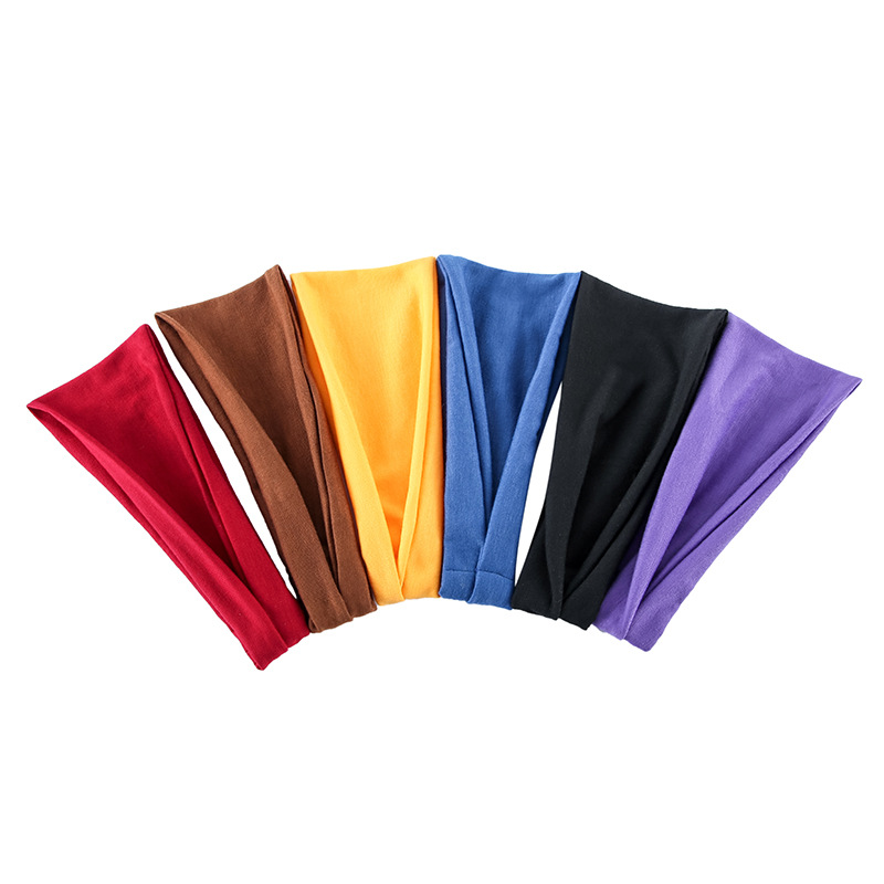 ソリッドカラースポーツヨガヘッドバンド吸汗バンドランニングフ - Stretch Strap Yoga のレビューと価格