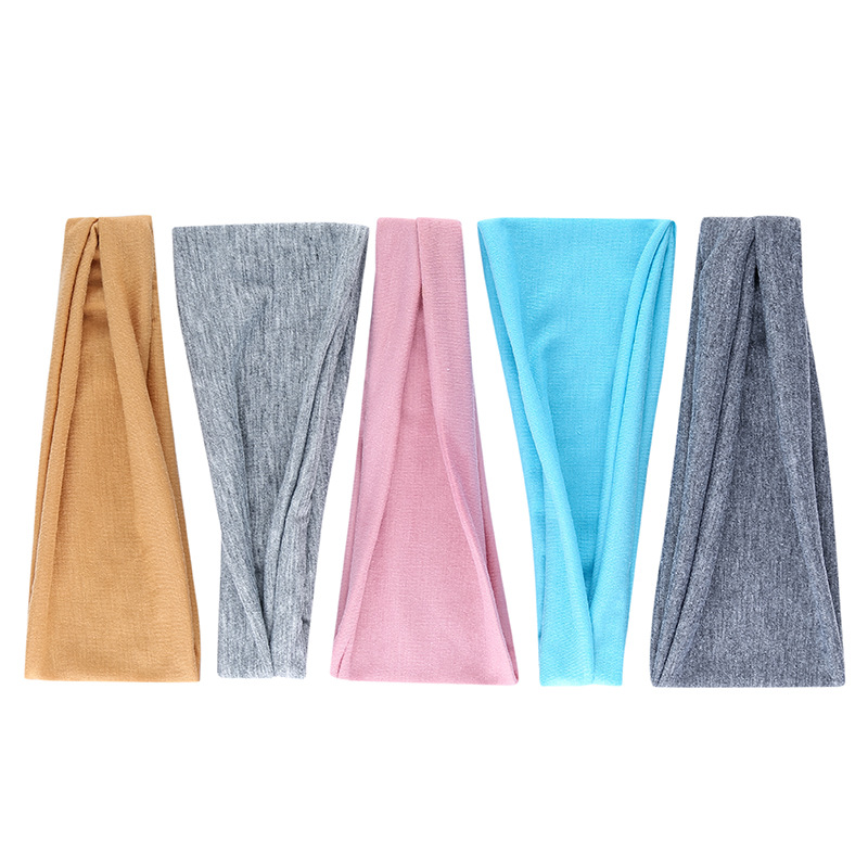 ソリッドカラースポーツヨガヘッドバンド吸汗バンドランニングフ - Stretch Strap Yoga のレビューと価格