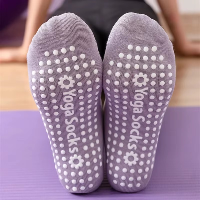 通気性タオル底ヨガソックス女性シリコーンノンスリップ包帯ピラ - Yoga Fitness Workout のレビューと価格