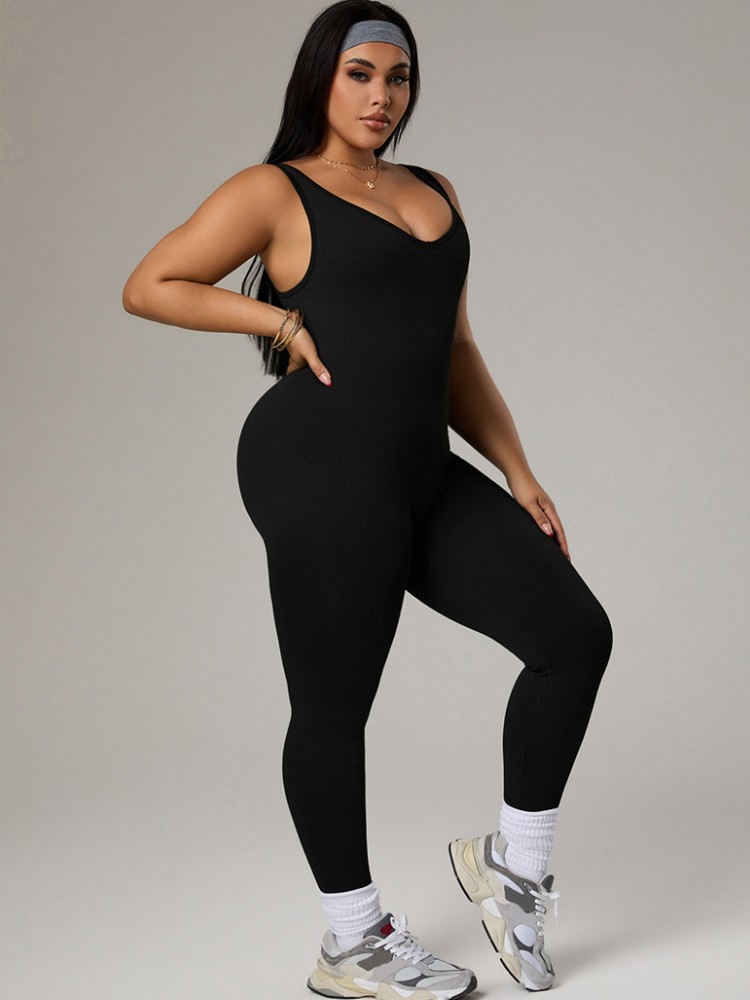 プラスサイズの女性用トラックスーツ、ジムワークアウトスポーツ - Yoga Fitness Outfit のレビューと価格