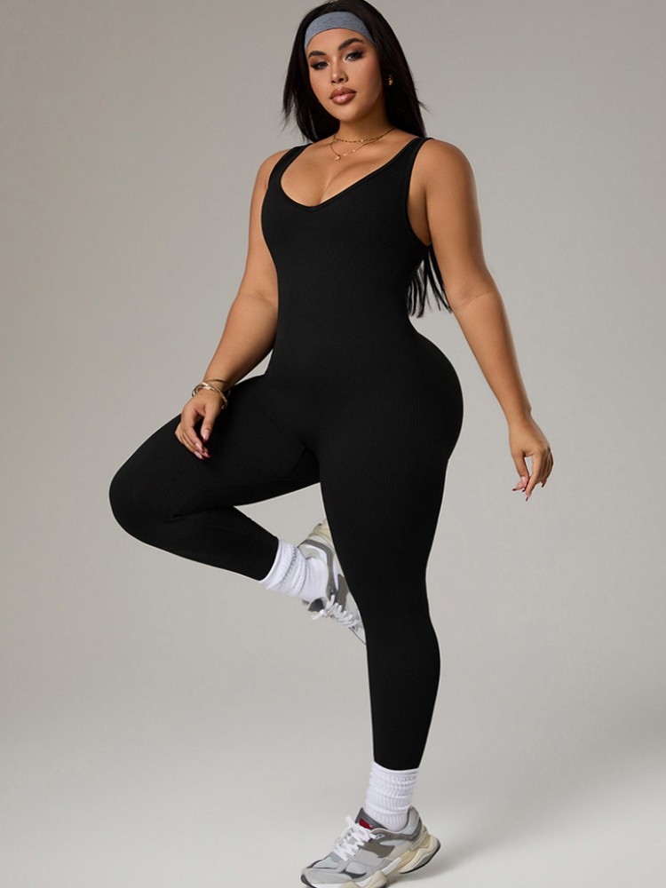 プラスサイズの女性用トラックスーツ、ジムワークアウトスポーツ - Yoga Fitness Outfit のレビューと価格