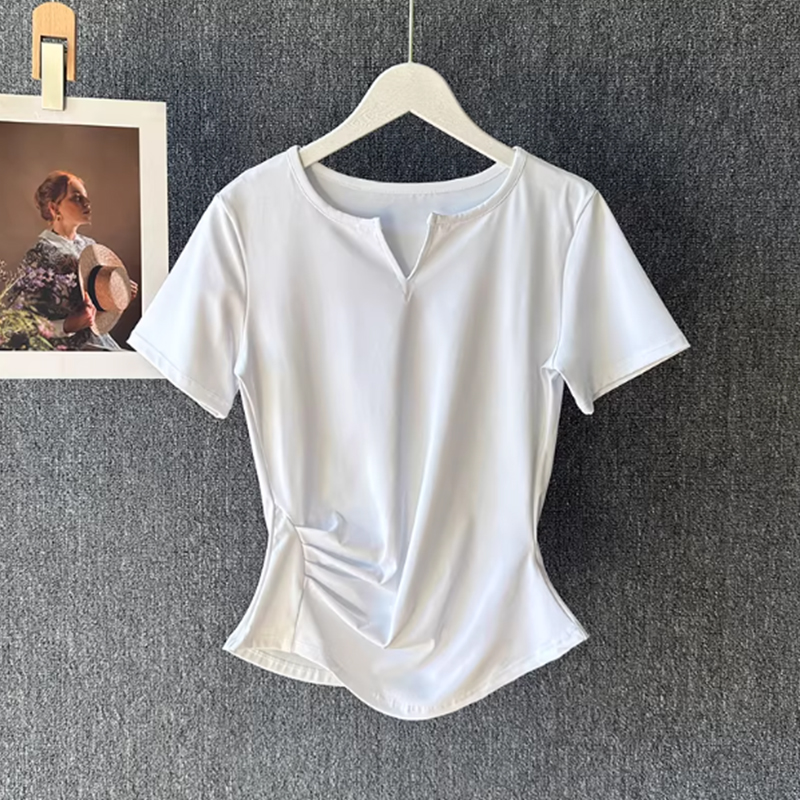 女性用ヨガウェア 夏用ピラティストレーニングフィットネストッ - Yoga Fitness Outfit のレビューと価格
