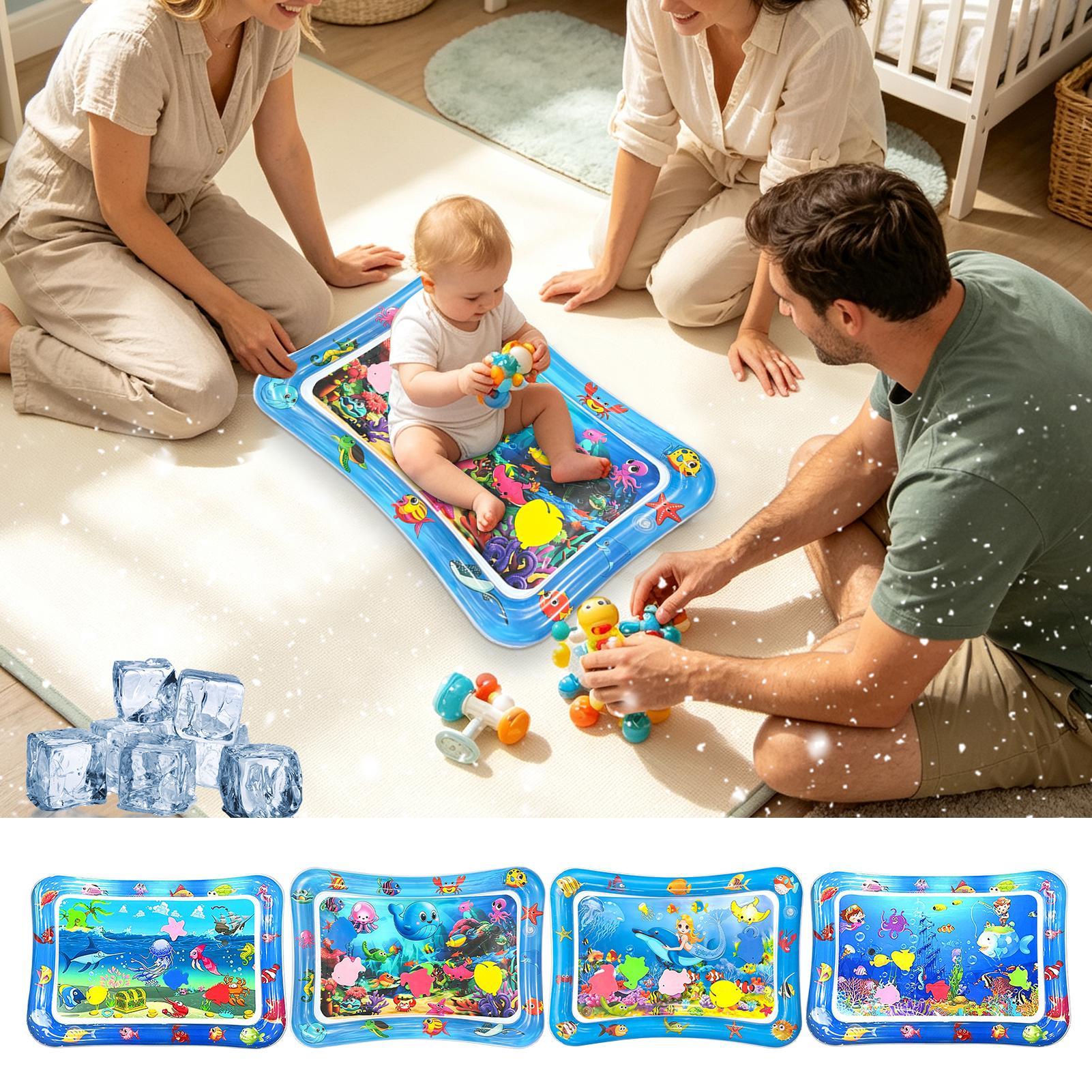 子供用水遊びマット漫画海の動物柄インフレータブル感覚パッド子 - Gym Floor Mats のレビューと価格