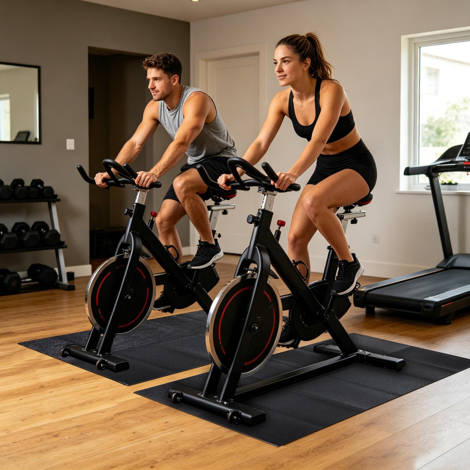 トレッドミルパッド高耐久防水折りたたみ式堅木床用トレッドミル - Gym Floor Mats のレビューと価格