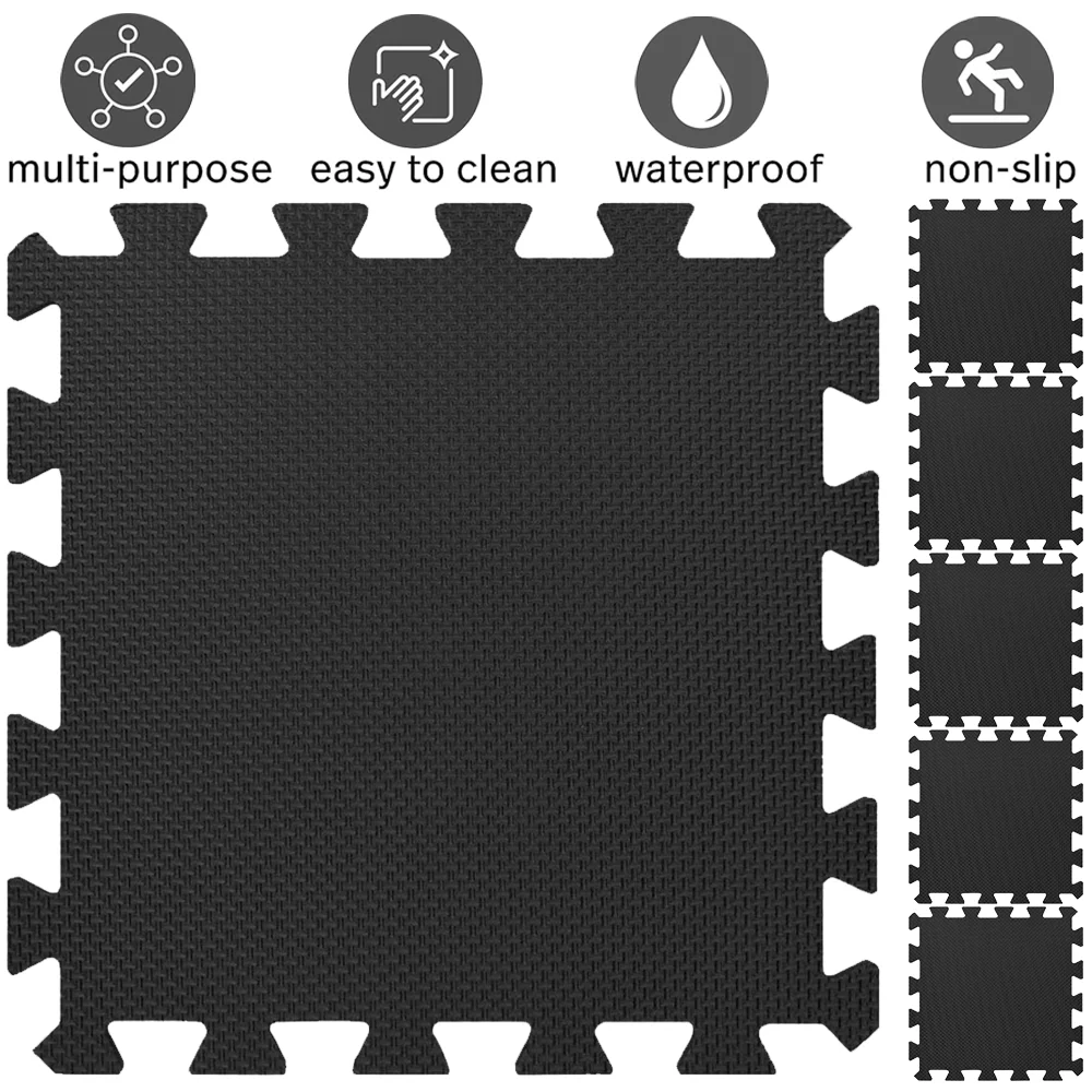 8/16枚入り ジムマット クロスパターン フォームマッサー - Gym Floor Mats のレビューと価格
