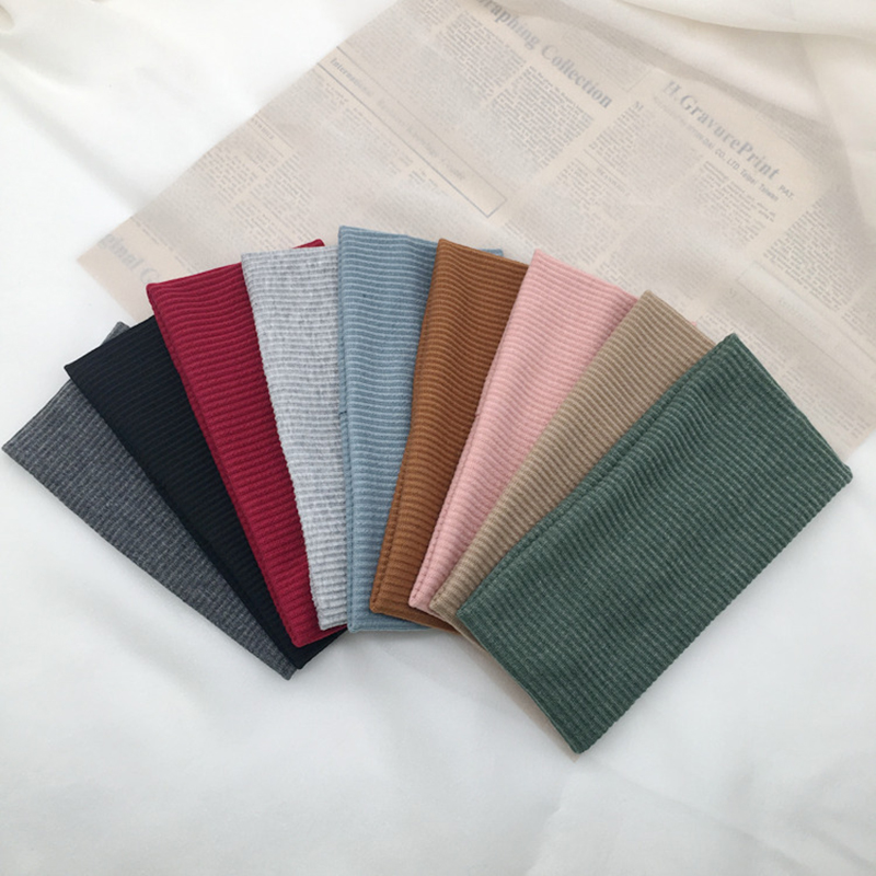 ソリッドカラーのヘッドバンド女性のための新しいヘアバンドニッ - Stretch Strap Yoga のレビューと価格