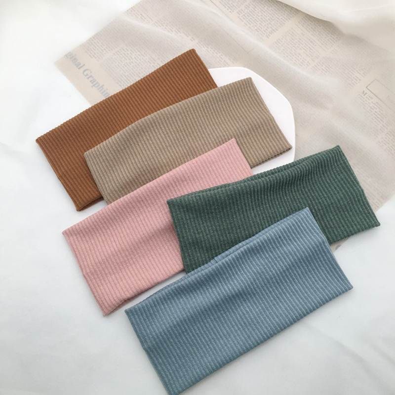 ソリッドカラーのヘッドバンド女性のための新しいヘアバンドニッ - Stretch Strap Yoga のレビューと価格