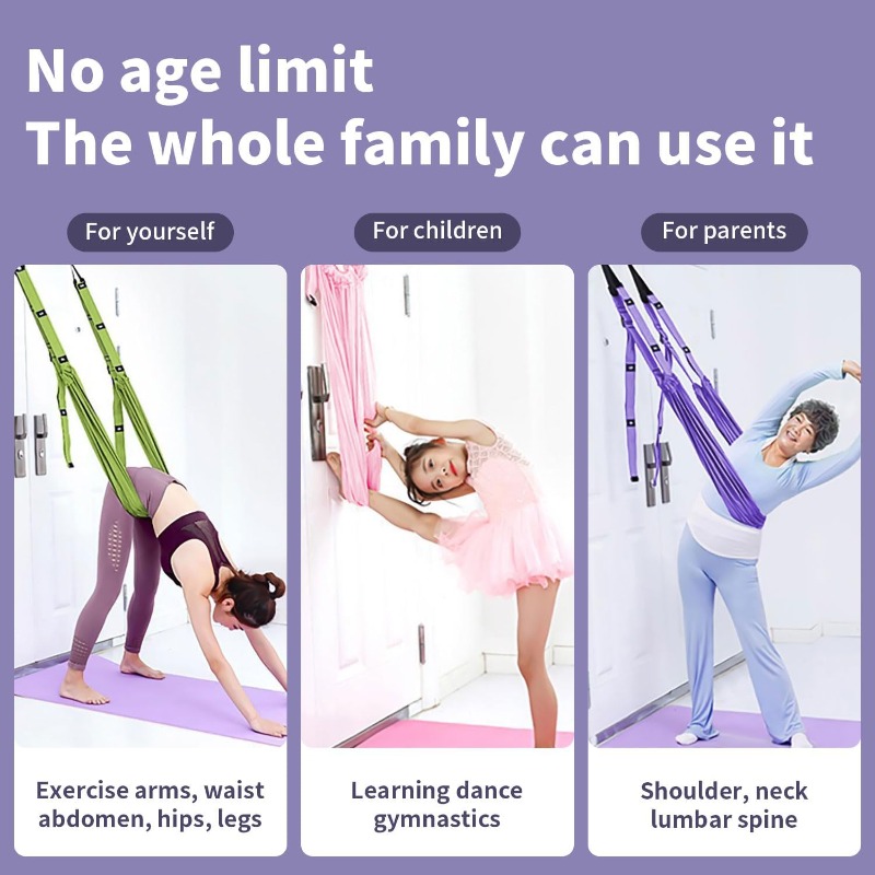 調節可能なエアリアルヨガハンモックセット ピラティス 反重力 - Stretch Strap Yoga のレビューと価格