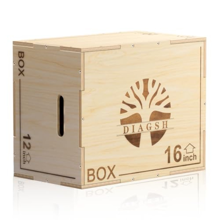 プライオボックス - 3-in-1木製プライオメトリックジャ - Plyo Jump Box のレビューと価格