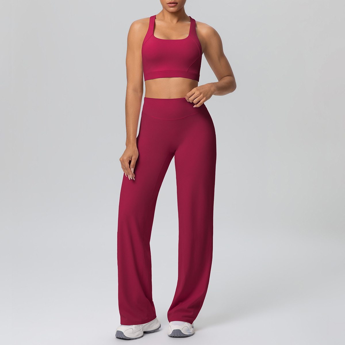 パッド入りクロスショルダーストラップヨガブラランニングスポー - Yoga Fitness Stretching のレビューと価格