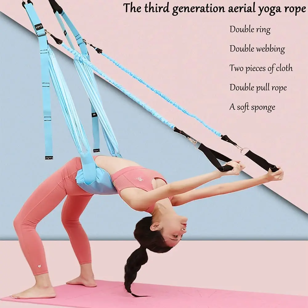 空中ヨガ弾性ストラップ,調整可能な弾性ドアフック,ヨガベルト - Stretch Strap Yoga のレビューと価格
